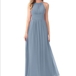 Azazie dusty blue dress